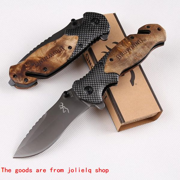 

x50 wholesaler 3300 knife browning folding 3350 a161 a07 a162 push karambit camping tool hunting knives pocket knife tool qynf avg4b