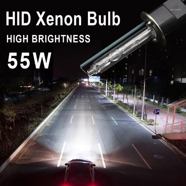 

auxmotec 55w hid xenon h1 h7 h11 9005 9006 9012 headlight bulb high brightness bi-xenon projector lens replacement lamp1