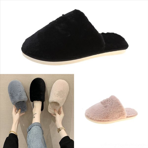 

ggauj home slippers for slippers memory foam wear resistant winter man's slippers short plush minion plush stuff slipper cuddly men, Black