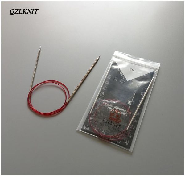 

qzlknit 80cm / 60 см высококачественные нейлоновые трубки круговые вязальные иглы свитер ткачество инструменты шерстяные хлопчатобумажные пр