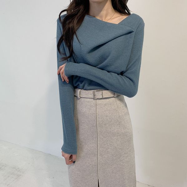 

2021 new high koreans mesh for woman elegant autumn and wintertime collar long sleeve sleeved vintage shirt kint pullovers 67z2, White;black