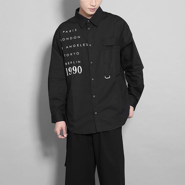 

2021 S-6xl!! New Men Casual Design Looses Direction White Shirt Cord. J1GJ, Black