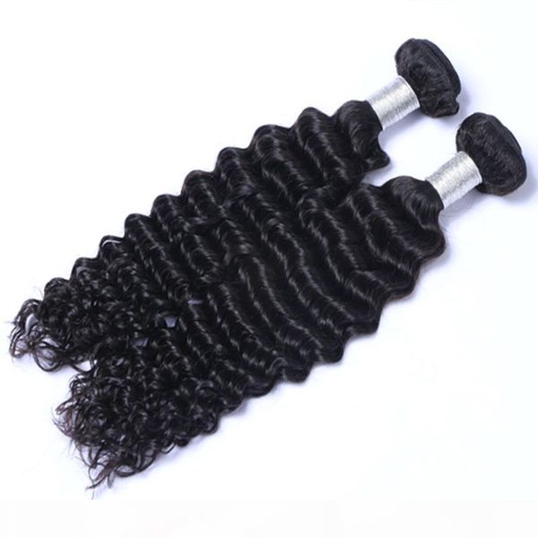 

can be dyed ombre color hair brazilian indian peruvian deep curly hair extension unprocessed human virgin hair weave can be dyed, Black