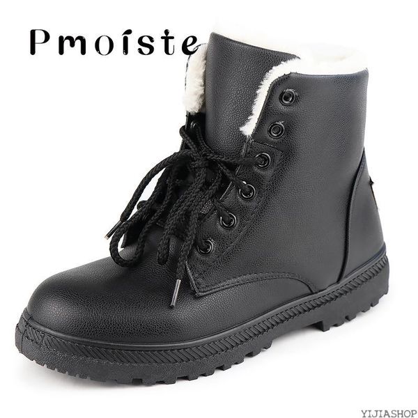 

boots black women's winter shoes classic style ankle for women snow warm plus size