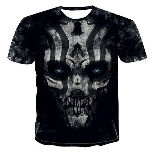 

skull skeleton punk gun vintage gothic 3d print shirts anime aesthetic funny men clothing
