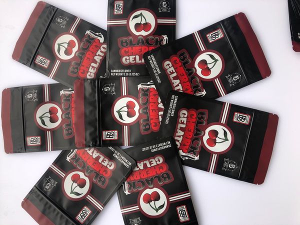 

bags gelato edibles black proof milk bags cherry flower mylar cereal medicated smell 0.125oz bags bbyie bdetoys