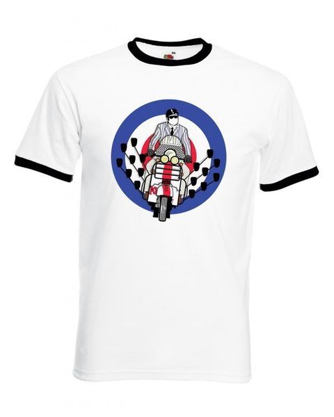 

летний новый дизайн мужской проектирование mod scooter зеркала men's ringer mods ska скутеры target tee спорт толстовка с капюшоном толстовк