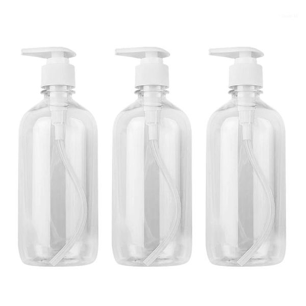 

new 3pcs 500mlpump bottle dispenser empty hand sanitizer lotion shampoo wash1