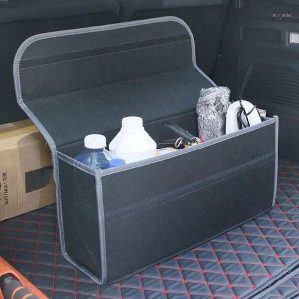 

storage bags car trunk organizer felt foldable bag container fireproof stowing tidying multi-use trunks tools1