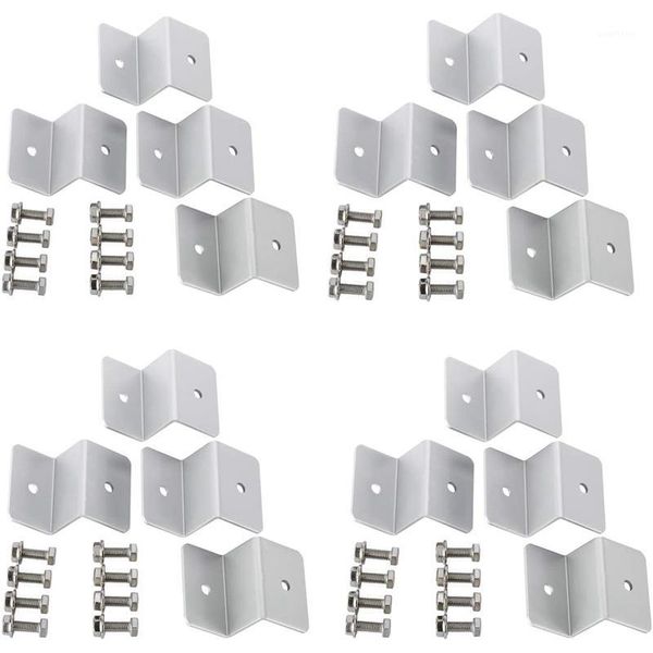 

4 sets solar panel z brackets mount mounting set rv boat off grid roof (16 units)1