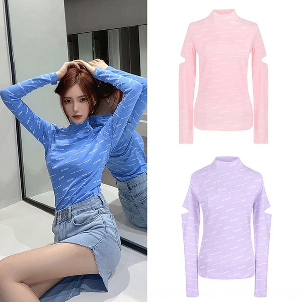 

early autumn 2020 13de candy full printcut long coat t-shirt sleeve t-shirt with base coat and xige can be worn on 0nqfq, White