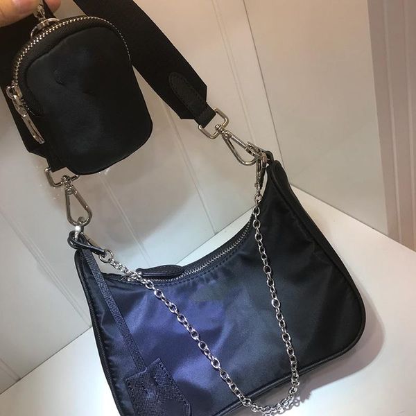 

shoulder bags women purse fashion nylon bags black nylon hobo bag brand chain designer crossbody bag designer luxury handbags qynf imeb3