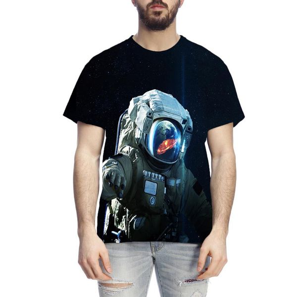 

3d space astronaut print spacex spaceship rocket ho 3d print shirts oversized anime hippie men clothing