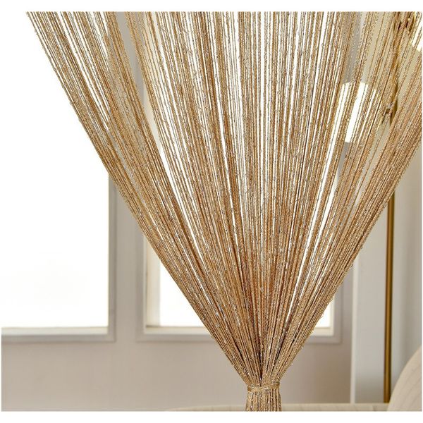

inel 300x260 cm string curtain valance shiny tassel line curtain solid color window door curtain divider drape room decor f bbyjqv