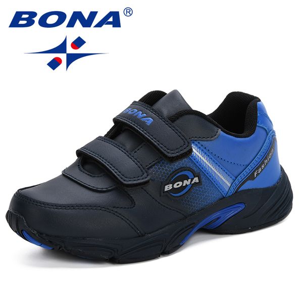 Bona nova 2019 primavera outono novo crianças sapatos casuais meninos moda sapatilhas elegante macio respirável crianças confortáveis ​​calçados lj200907