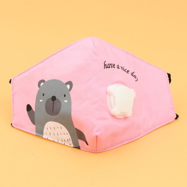 

children breathing breathable masks cotton valve face reusable pm2.5 protective cloth 3-10t kids mask