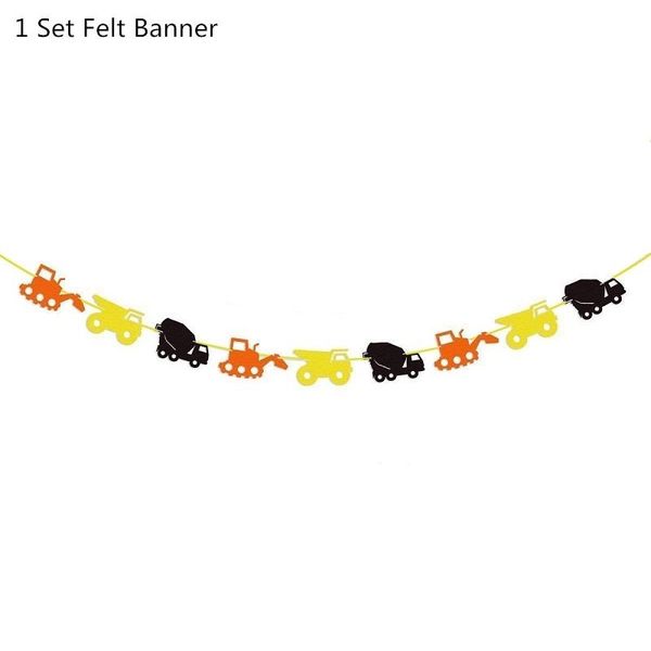 

строительство партии автомобиль с днем рождения баннер экскаватор грузовик garland шар латекса детские автомобили birthday party украшения b