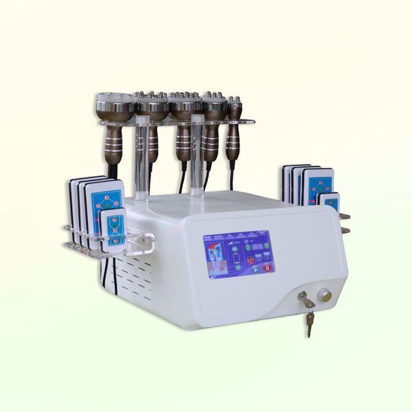 

sell lipo laser 8 pieces lipo laser pads: 6 big pads and 2 small pads 1piece cavitation 4 pieces rf slimming machine