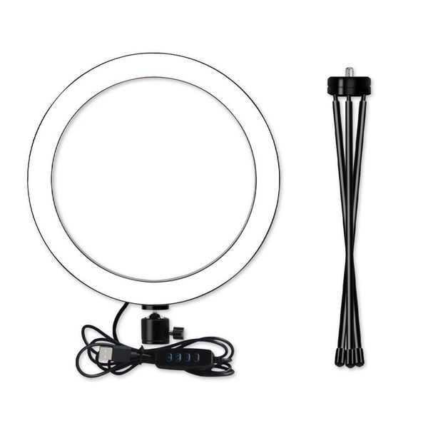 

10.2 inch with led camera selfie ring mobile phone holder stand makeup tripod light
