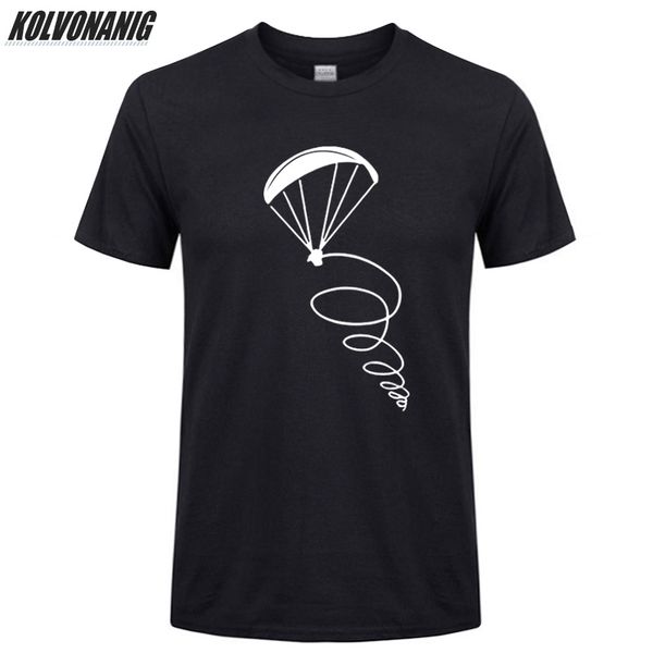 

summer new fashion male parachute jumping paragliding pilot design printed short sleeve tees sport hooded sweatshirt hoodie men t shirt