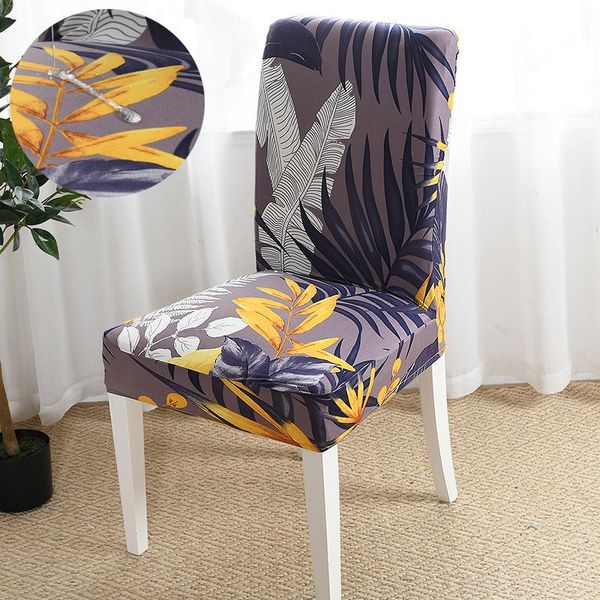 

waterproof flower prints elastic stretch chair cover universal size seat cover slipcovers for dining room banquet l