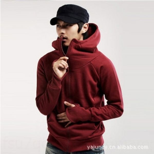 

autumn new men's sports hoodie men's clothing korean version of personalized coat hoodiehoodie hoodieleisure trend coat man xcu4x, Black