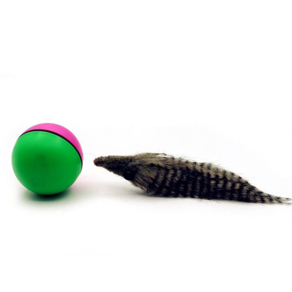 

dog toys & chews scyl-pet cat electric beaver weasel toy rolling jump ball for puppy funny moving pet supplies