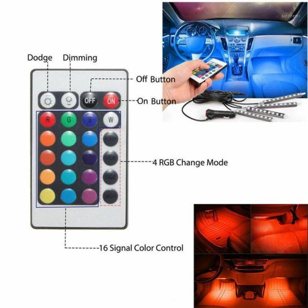 

light strips car wireless atmosphere lights energy saving parts dc 12v1