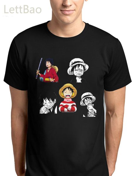 

one piece luffy print summer japanese anime luffy loose casual tee short sleeve homme sport hooded sweatshirt hoodie men t shirt