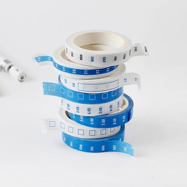 

5Pieces/Lot 4 Pcs Washi Tape Weekly Bullet Journal Washi Tape Adhesive Tape DIY Scrapbooking Sticker Label Japanese Record Masking Stic 2016