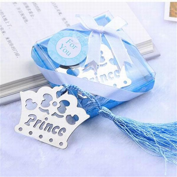 

200pcs princess / prince crown bookmark wedding party favor birthday souvenirs gifts for guests baby shower birthday decor1