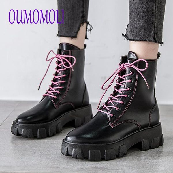

2020 women boots spring autumn fashion mid-calf boots women's punk style locomotive black zipper v316