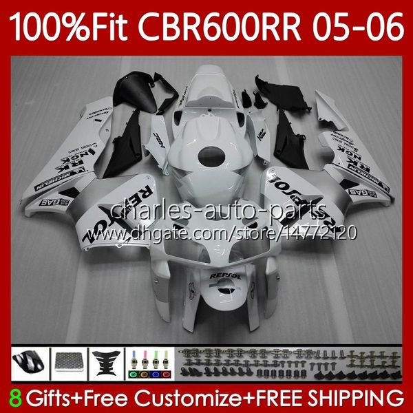 Honda CBR 600RR için Enjeksiyon Kalıp Perileri 600CC 2005-2006 Vücut 72NO.11 CBR600 CBR 600 CC F5 RR F 5 2005 2006 CBR600F5 CBR600RR 05 06 OEM DOKTURUK REPSOL WHOL