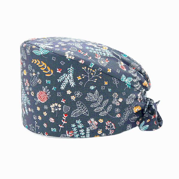 

adjustable surgicals caps with protect ears anime print bouffant scrub hats head scarf pet nursing cap work accessories, Blue;gray
