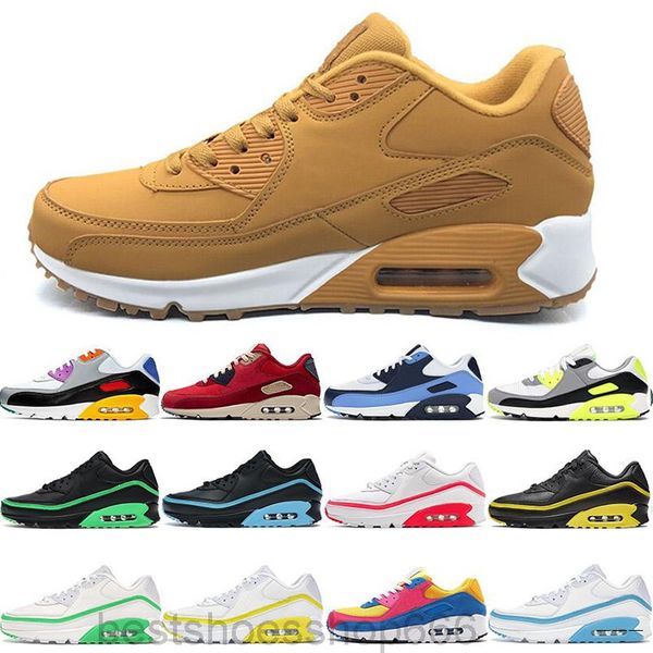 

men sneakers shoes classic 90 men casual shoes sports trainer cushion 90 surface breathable sports shoes 40-45 lpo2, White;red