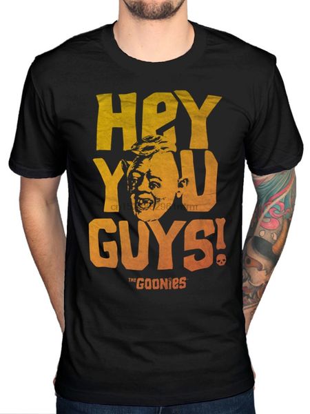 

cotton shirts official the goonies sloth hey you guys distressed t-shirt 80s movie 100% cotton tees sport hooded sweatshirt hoodie