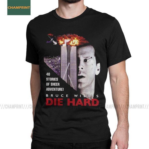 

die hard for nakatomi john plaza film bruce willis movie fashion tees short sleeve plus size sport hooded sweatshirt hoodie men t shirt