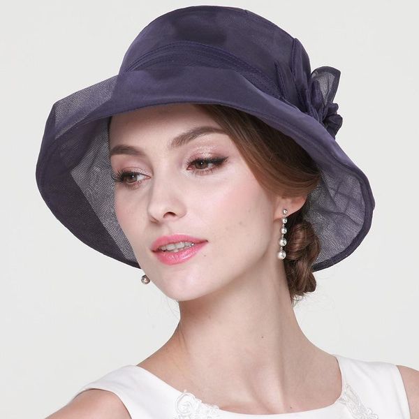 

новое прибытие lady складная пляж шлемов sun женщин мода лето широкий брим floppy cap солнцезащитный strohhut студенты travel hat b-7320, Blue;gray
