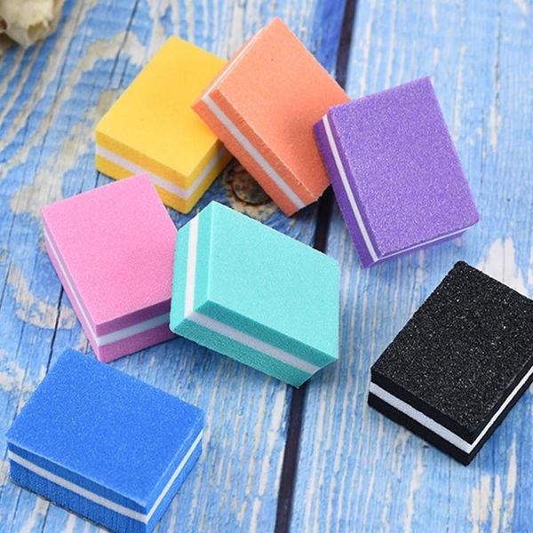 

10pcs mini sponge nail file double side nail buffer block portable polishing manicure tool for uv gel polish spo qylotr
