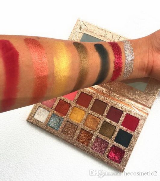 

18 цвет алмазный eyeshadow palette блеск eye shadow palette пигмент matte тени для век золотая палитра бесплатная доставка
