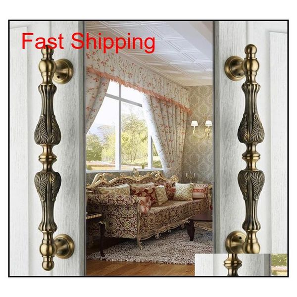 

luxury classic european zinc alloy bronze villa archaize wooden door glass door handle pull door knobs decoration hard qylttg yh_pack