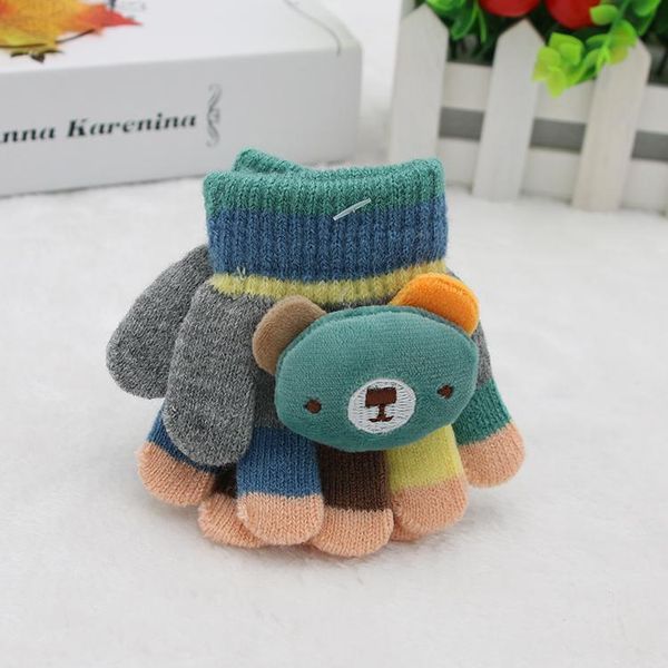 

children' thin autumn 0-3 baby girls gloves children winter 1-2 years old, Blue;gray