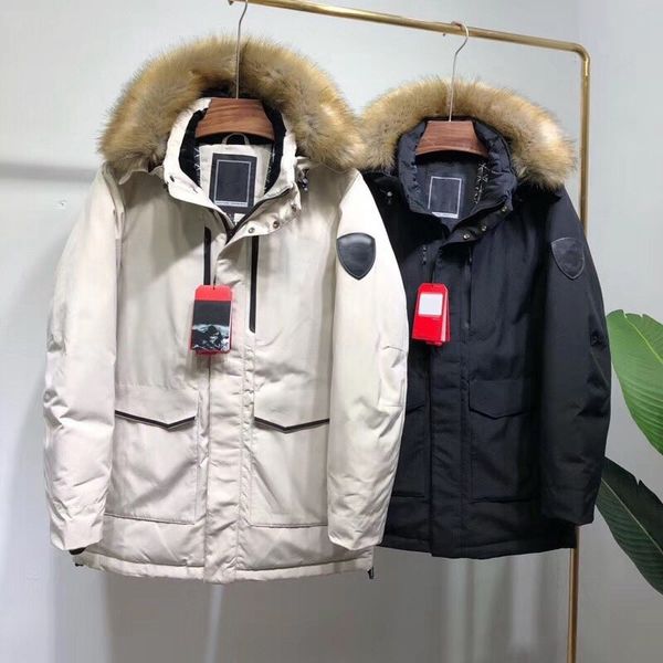 

winter down jackets hoodie keep warm fur collar womens jacket zipper windproof and waterproof coat warm down coat outdoor windproof overcoat, Blue;black