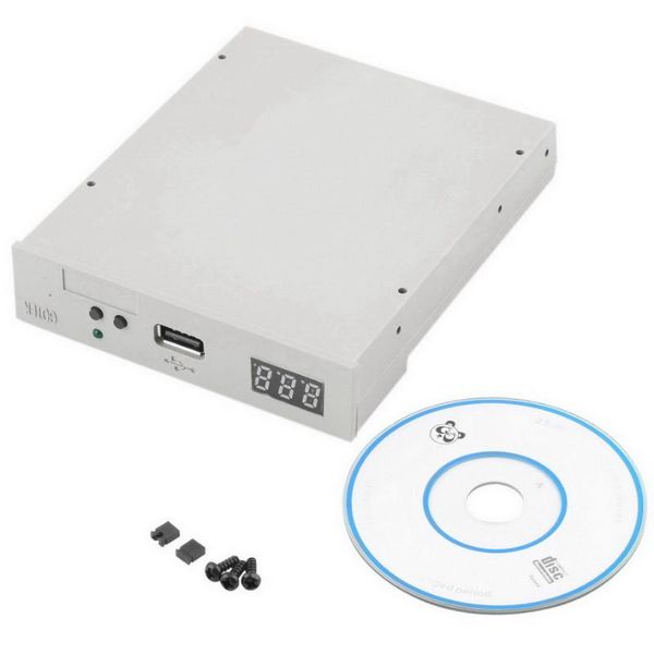 

3.5" 1000 usb floppy disk drive emulator simulation 1.44mb roland keyboard white