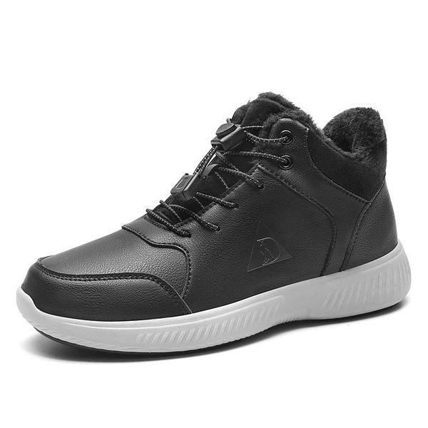 

2021 winter keep warm plush fur waterproof case non-slip outdoor shoes, Black