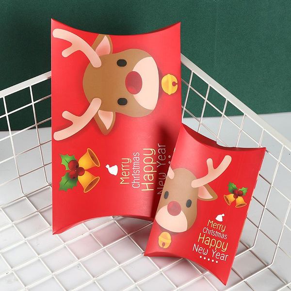 

50pcs christmas gift box pillow boxes merry christmas candy cookies jewerry boxes christmas gift bag packing bags bbyruz lipper
