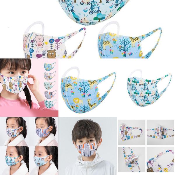 

kids cartoon printed washable factorysq3wdesigner face new mask fashion masks breathable anti dust respirator anti-bacter