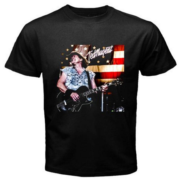 

new ted nugent tour 2017 musician guitarist men's black t-shirt size s to 3xl loose fit tee shirt sport hooded sweatshirt hoodie