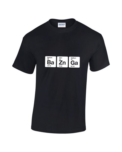 

новое лето высокого качества tee shirt bazinga периодическая элементы смешные big bang theory футболка прохладный футболки спорт толстовка с