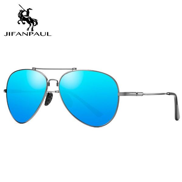 

sunglasses jifanpaul male metal frame men's sun polarized driving glasses spring semicircle, White;black
